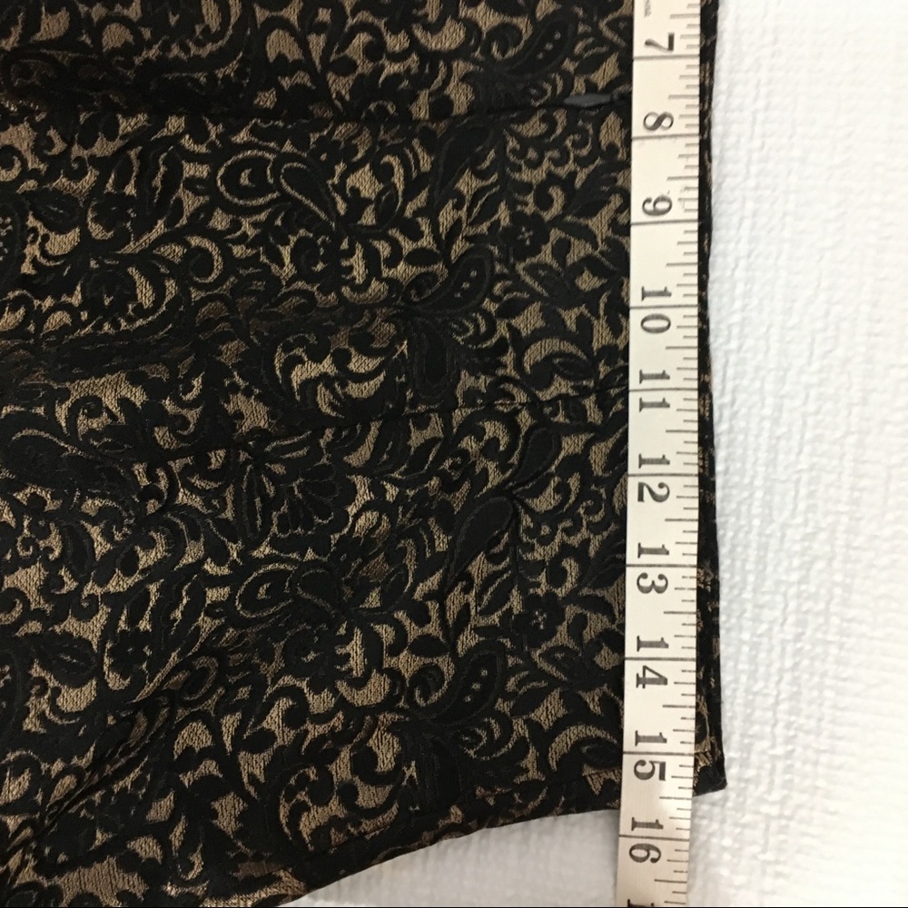 🎈Worthington Gold and Black Brocade Pencil Skirt - Picture 4 of 6